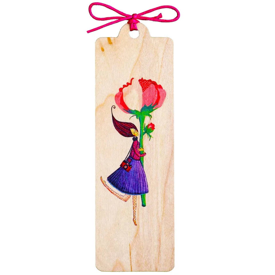 Cozywood Anniversaire marque-page bois 45 x 145 mm