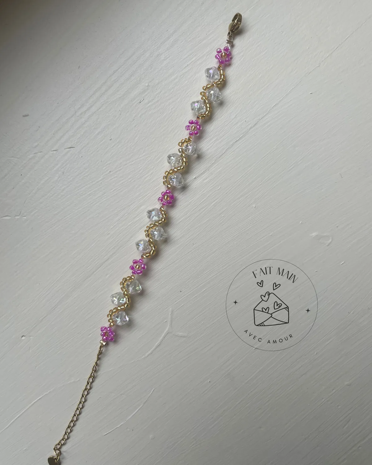 Pages en perles Cindy bracelet perles poignet fin