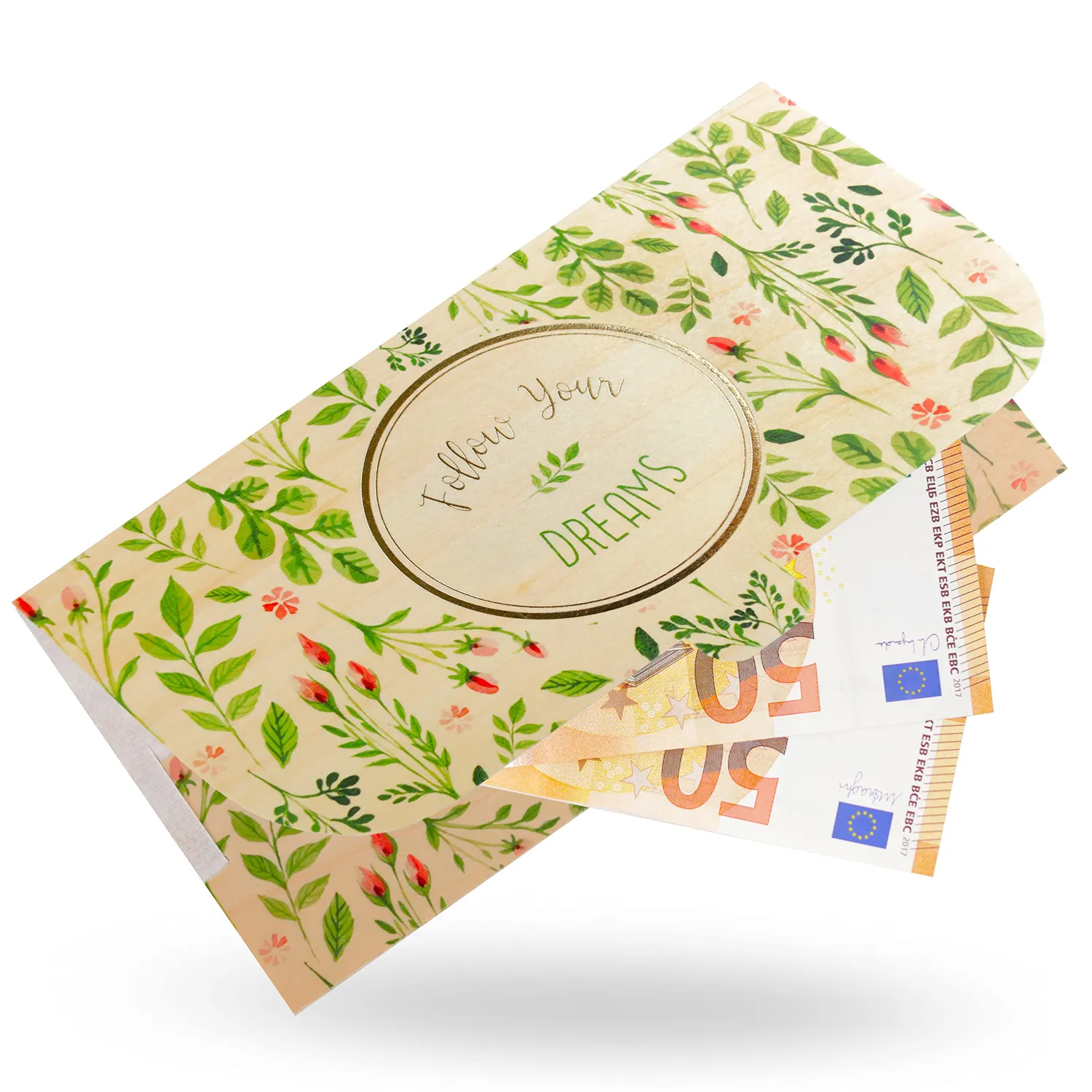 Cozywood enveloppe bois pour billets