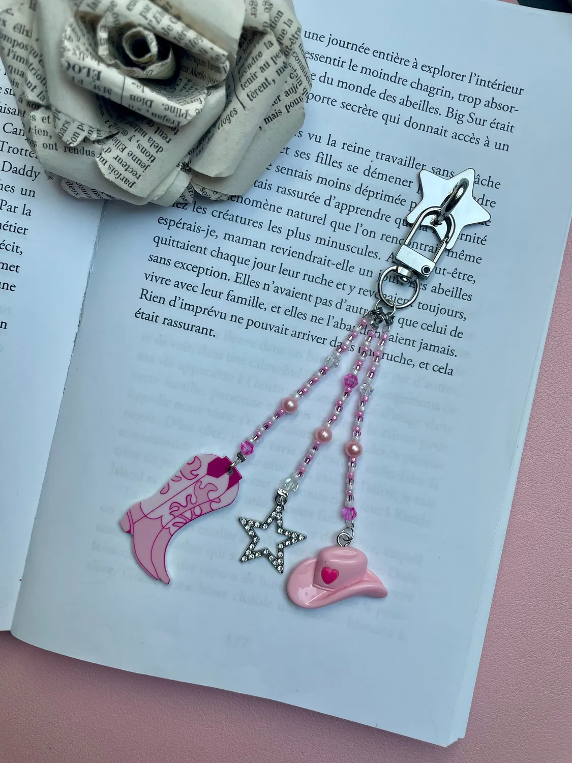 Pages en perles accessoire liseuse perles fait main
