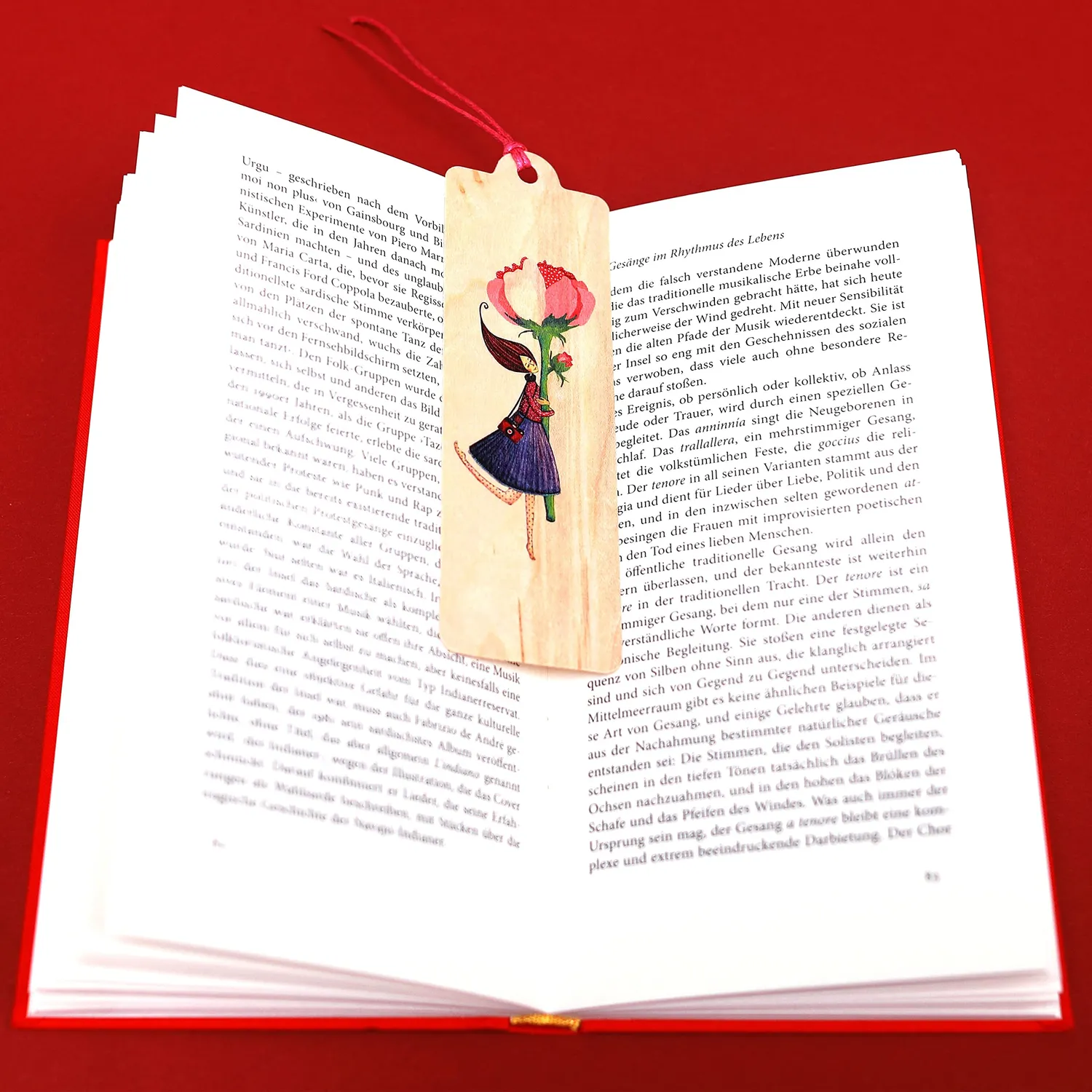 Cozywood Anniversaire marque-page bois 45 x 145 mm